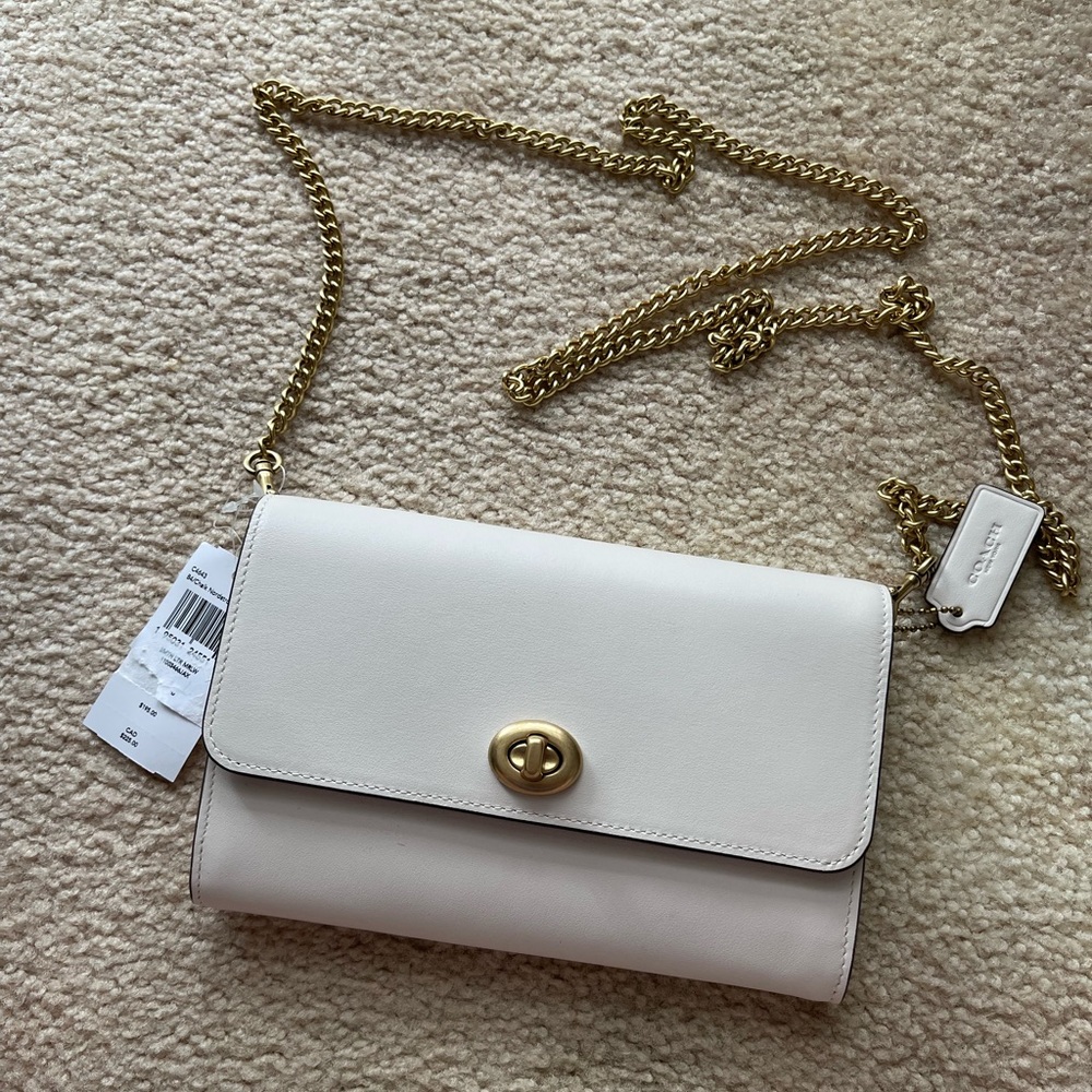 Brand new white coach crossbody